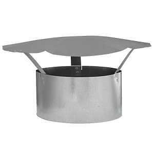 [4130266] CAP RAIN SHANTY GALV STEEL 8IN