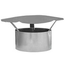 CAP RAIN SHANTY GALV STEEL 8IN