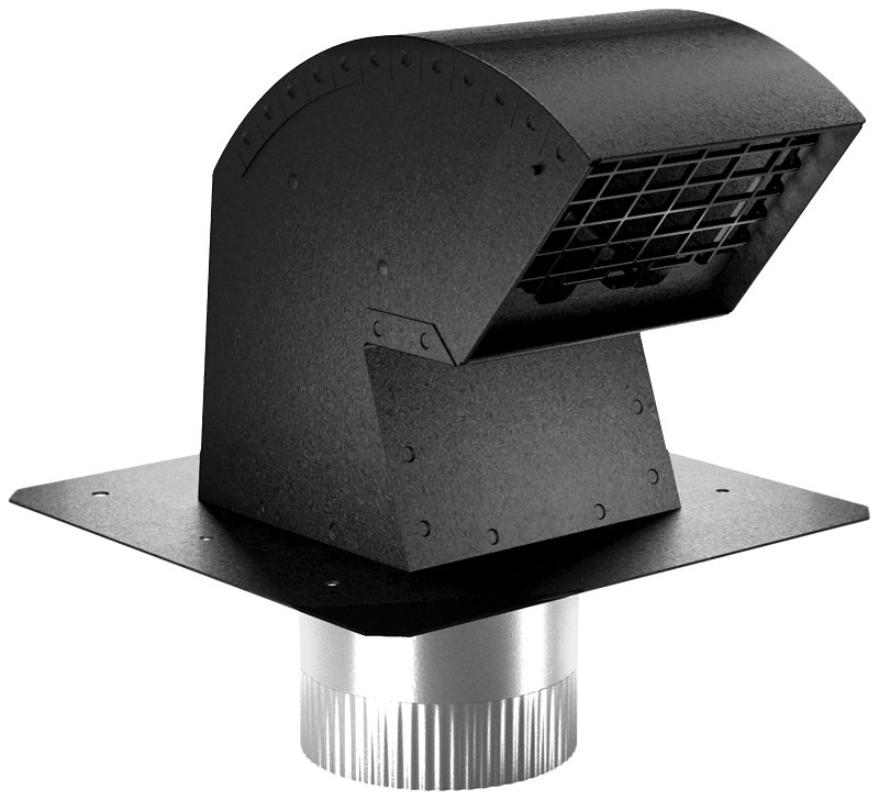 [3978301] CAP VENT ROOF EXHAUST BLK 4IN 
