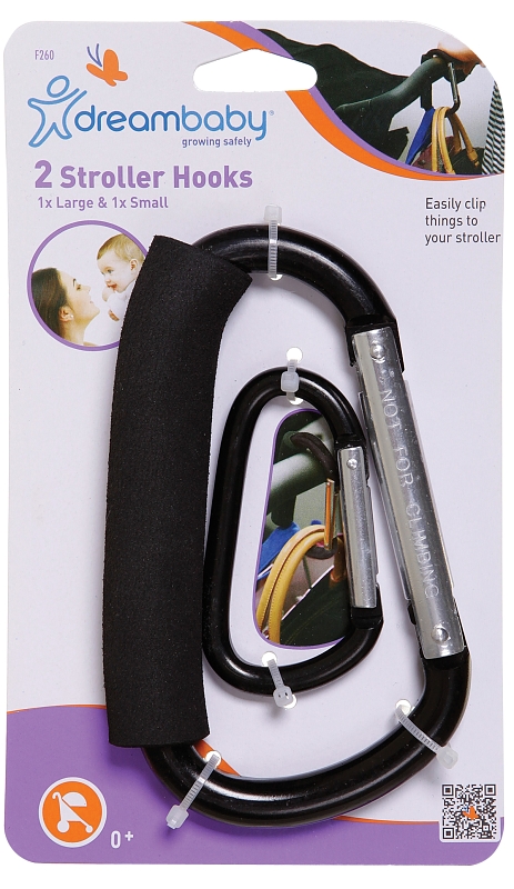 CARABINER STROLLER HOOK 2 CT  