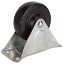 CASTER RIGID 4IN RUBBER       