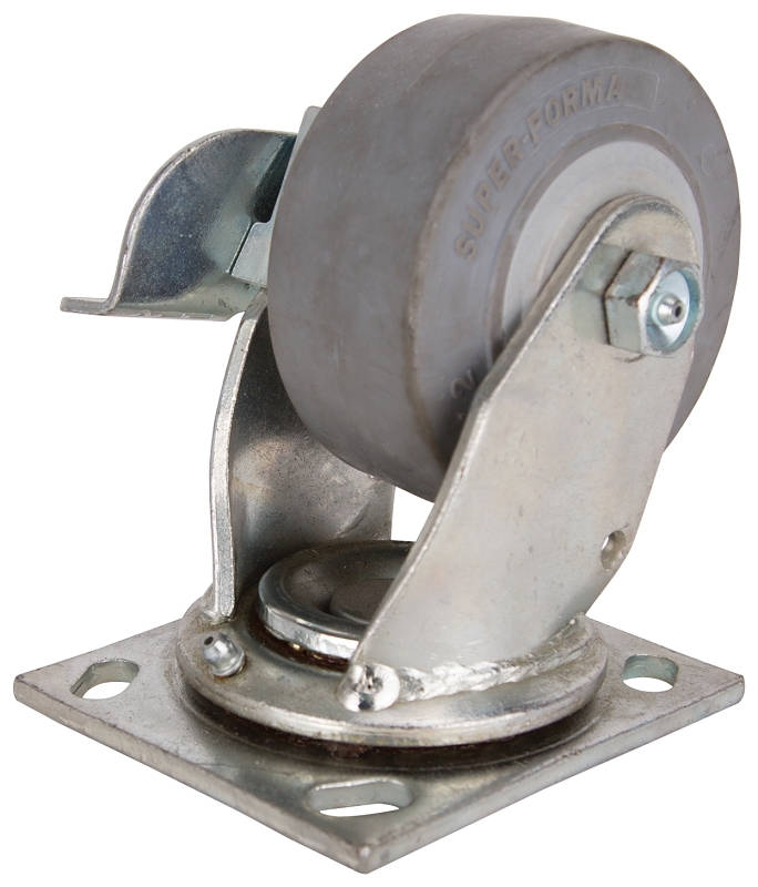 CASTER SWIVEL 4IN TPR/ZINC    