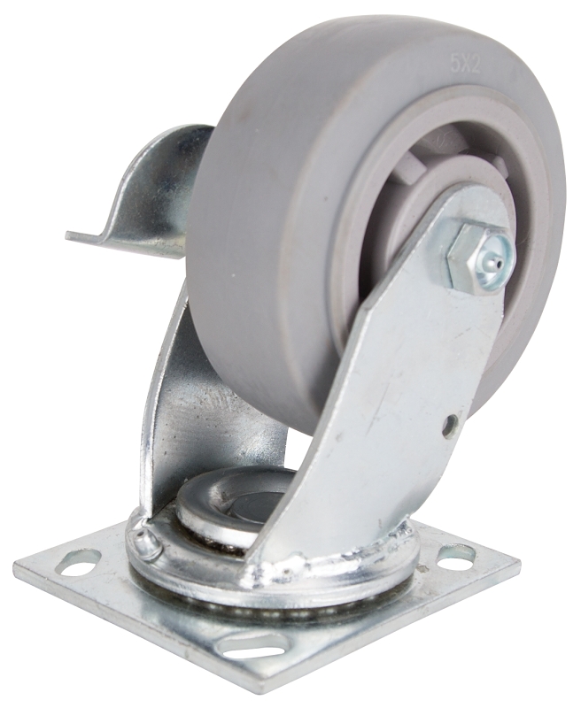 CASTER SWIVEL 5IN TPR/ZINC    