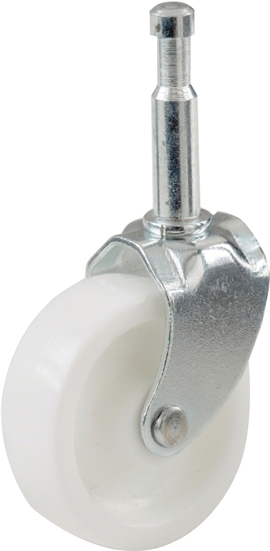CASTER SWIVEL PLASTIC WHT 2IN 