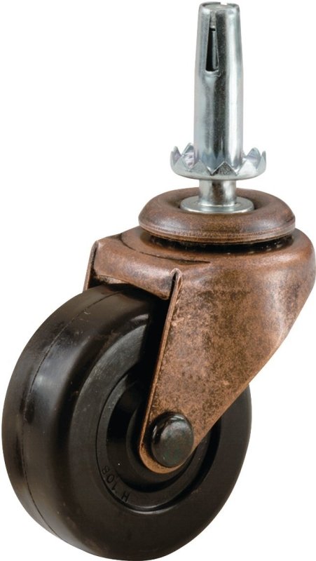 CASTER SWIVEL RUBBER 1-5/8IN  