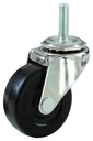 CASTER SWIVEL SOFT RUBBER 4IN 