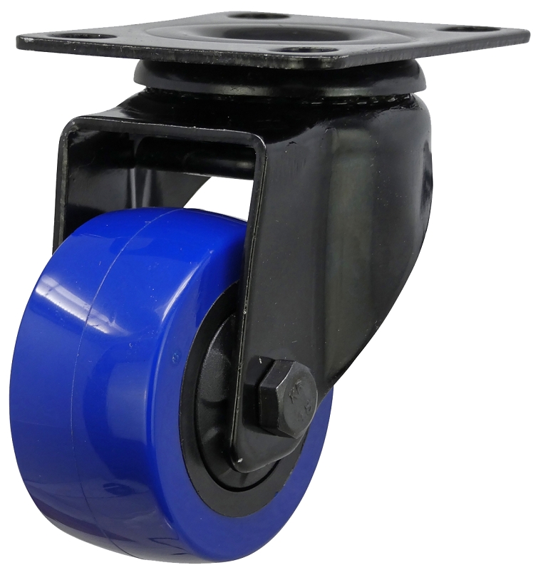 CASTER SWVL BLK-BLU 2IN 135LB 