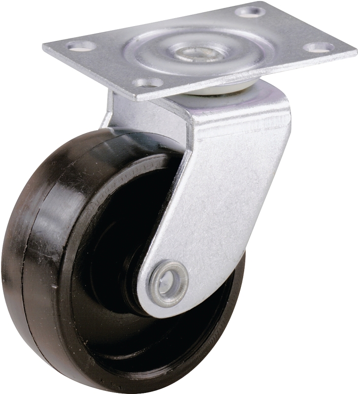 CASTER SWVL PLT-MT BLK 1-1/4IN