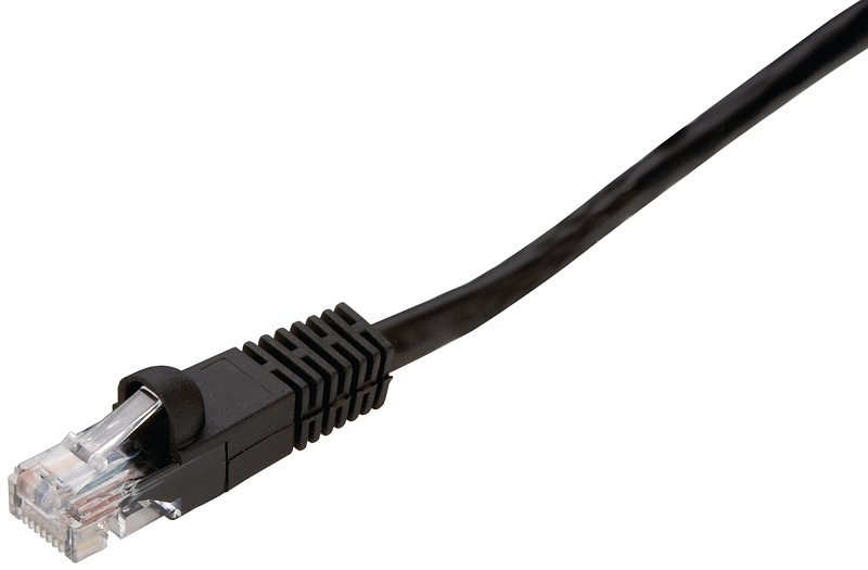 CAT5E NETWORK CABLE 50FT BLK  
