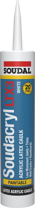 CAULK ACRYLIC LATEX WHT 10.1OZ