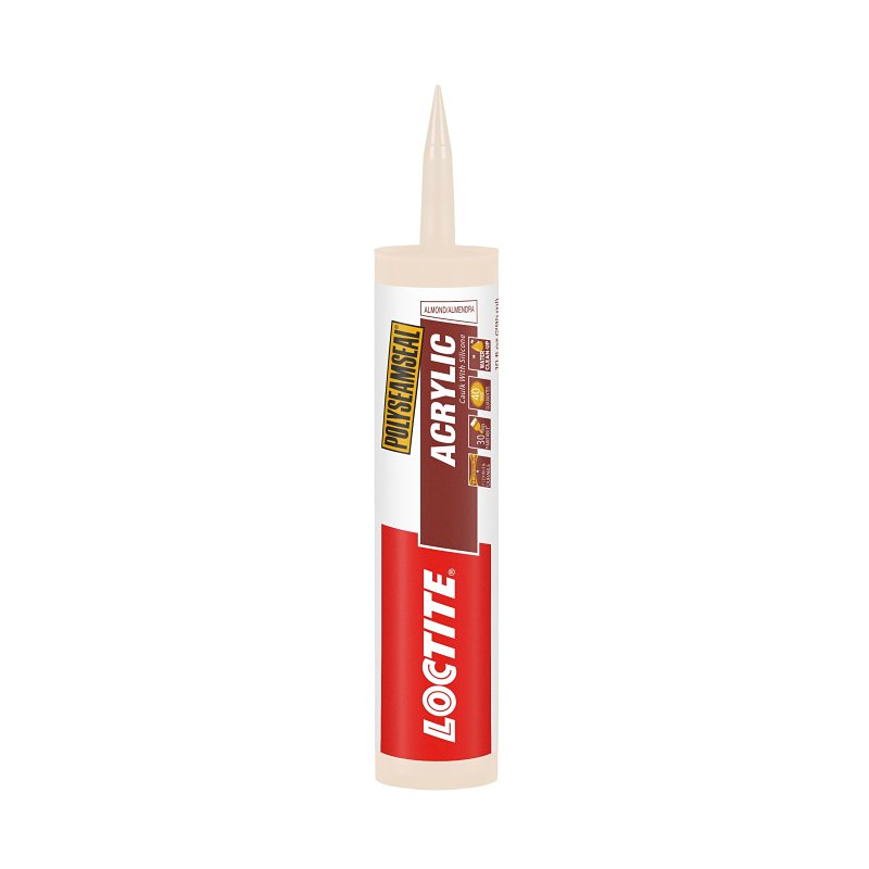 CAULK ACRYLIC W/SILI ALM 10OZ 
