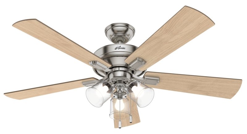 [2304186] CEILING FAN 3 LIGHT BRSH 52IN 
