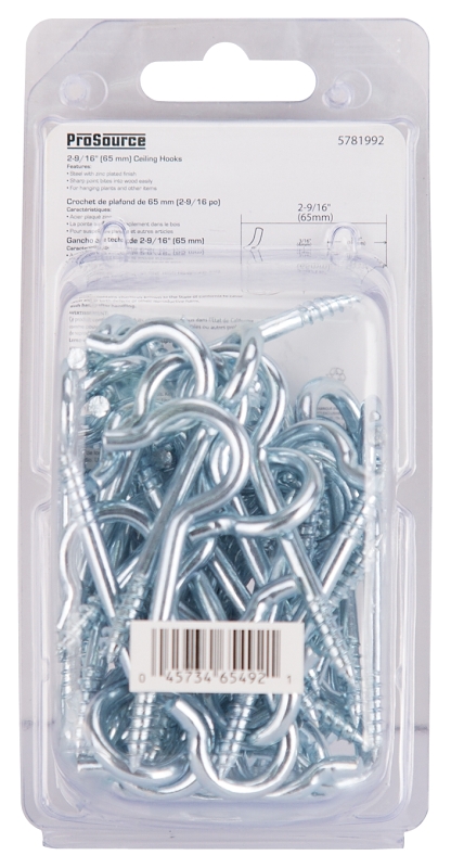 CEILING HOOK STEEL 2-9/16IN   