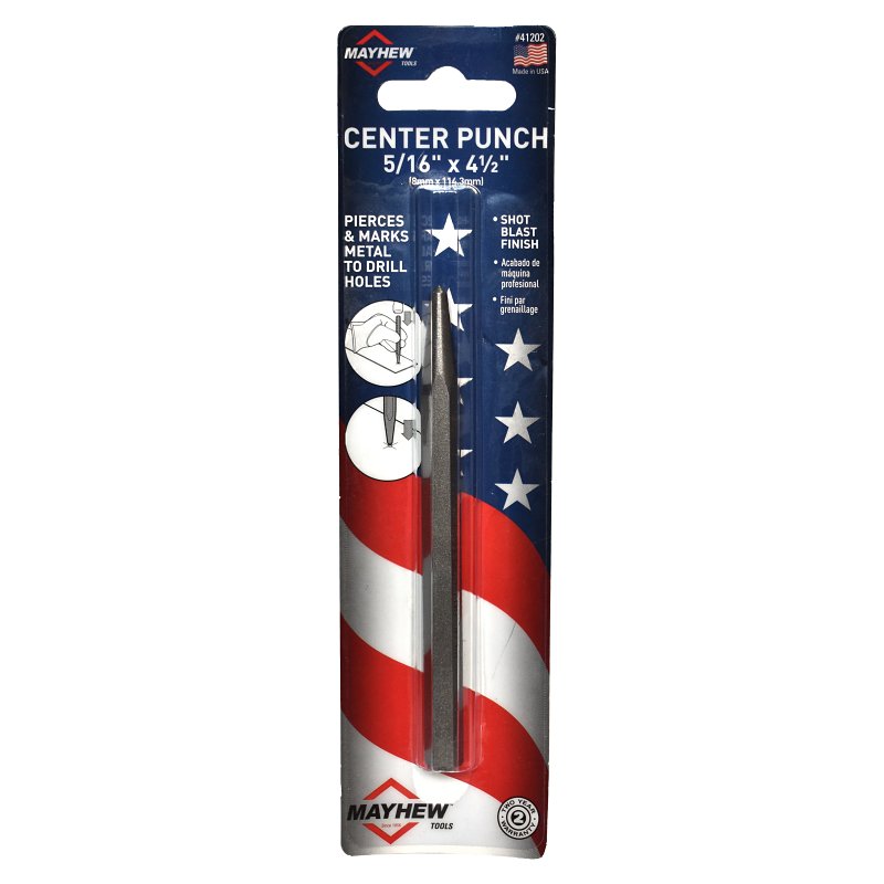 CENTER PUNCH 5/16X4-1/2X5/32IN