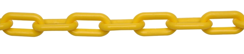 CHAIN #8 PLASTIC YELLOW 138FT 