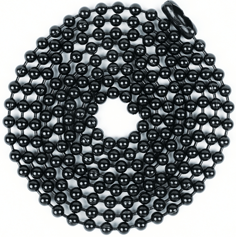 CHAIN BEAD W/CON NO 6 3FT BLK 