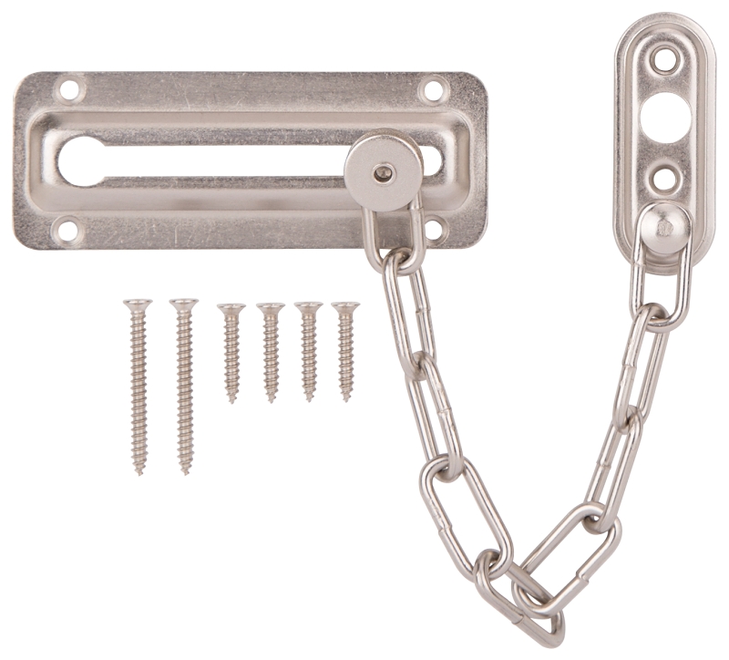 CHAIN DOOR GUARD SATIN NICKEL 