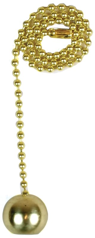 [3403938] CHAIN PULL W/SOL BRS BALL 12IN