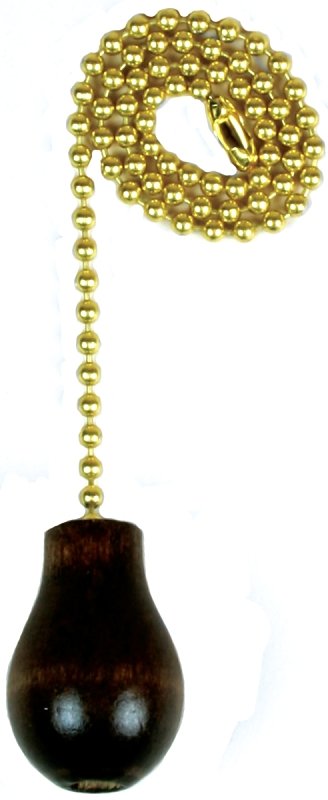 [3403961] CHAIN PULL W/WAL WOOD KNB 12IN