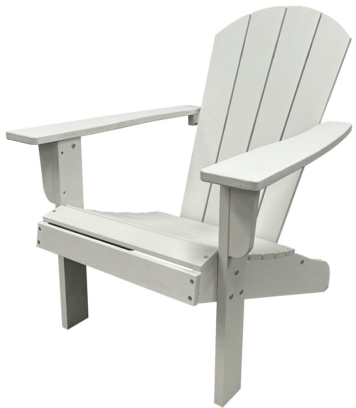 [3163649] CHAIR ADIRONDACK RESIN WD WHT 