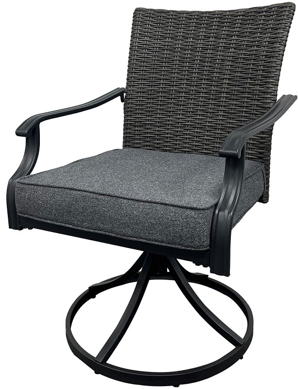 [2731958] CHAIR DINING SWIVEL WICKER    