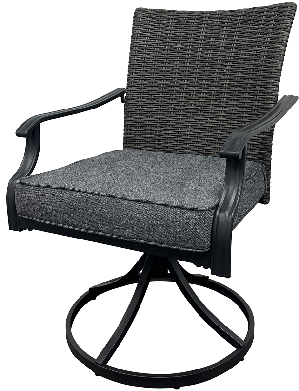 CHAIR DINING SWIVEL WICKER    