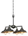 CHANDELIER SEMI-FLUSH ORB 4LT 