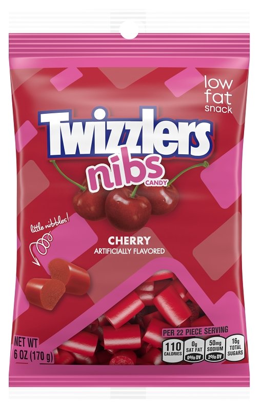 CHERRY NIBS TWIZZLER 6OZ      