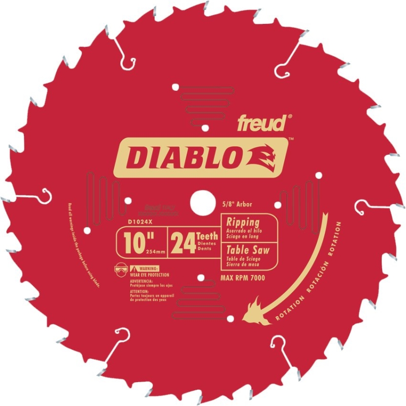 CIRC SAW BLADE 10IN 24T RIP   