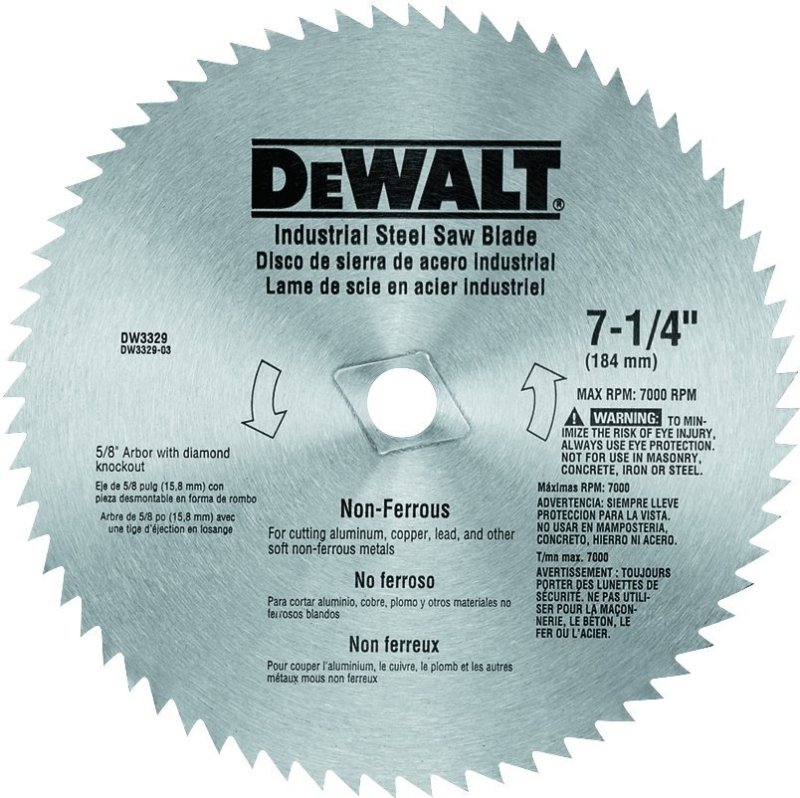 CIRC SAW BLADE 7-1/4 68T STEEL