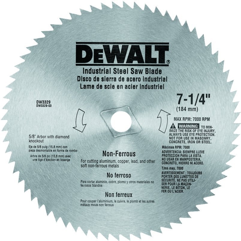 CIRC SAW BLADE 7-1/4 68T STEEL