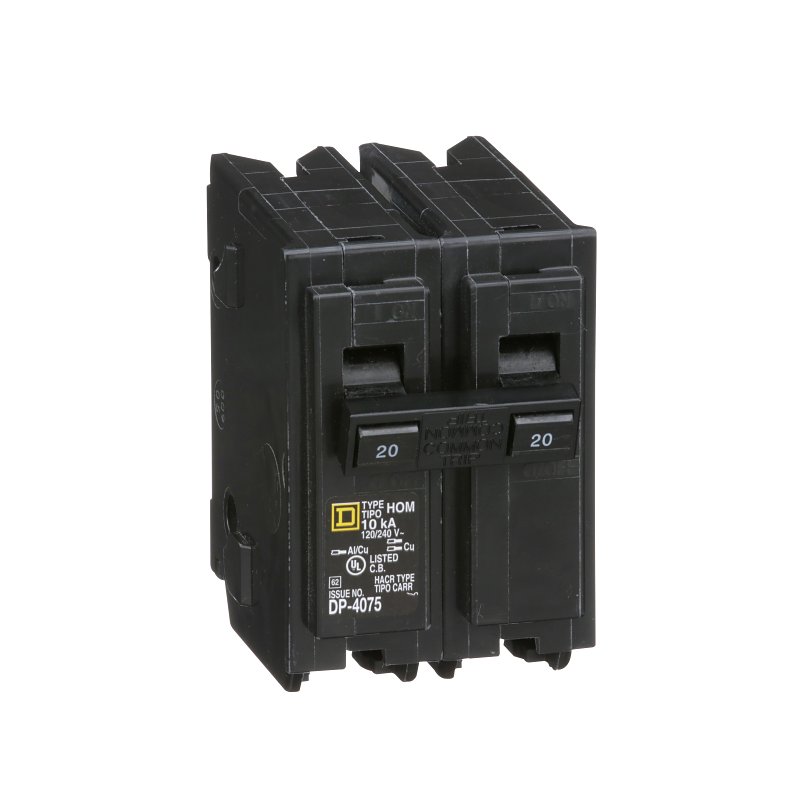 CIRCUIT BREAKER HOM 2P 1IN 20A