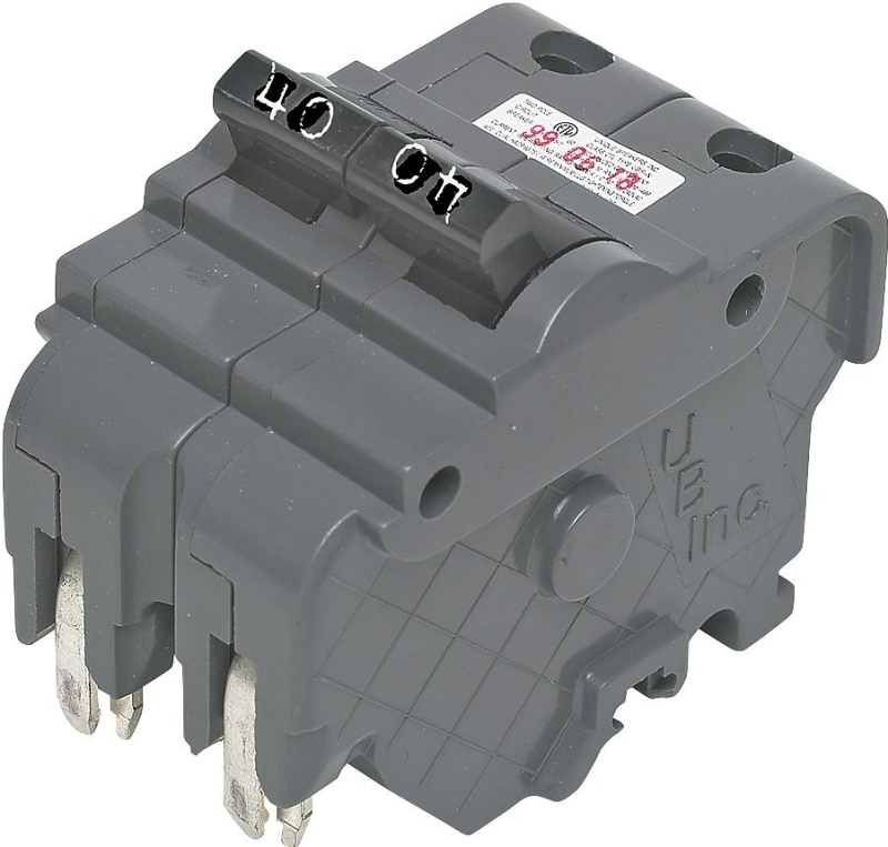 CIRCUIT BRKR 2P 2-1IN SPCS 40A