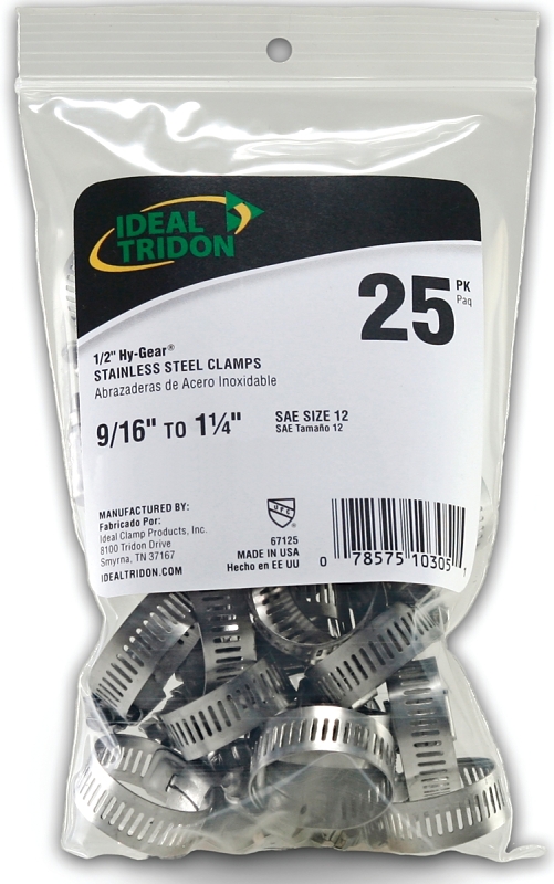 CLAMP HOSE NIC-SS 1/2-1-1/4IN 