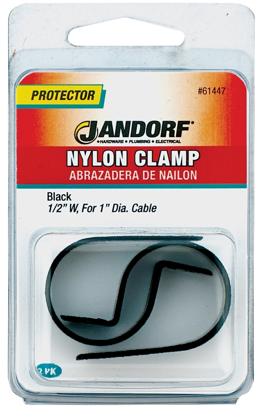 CLAMP NYLON BLK 1/2X1         