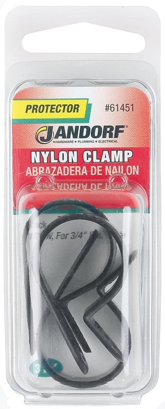 CLAMP NYLON BLK 1/2X3/4       