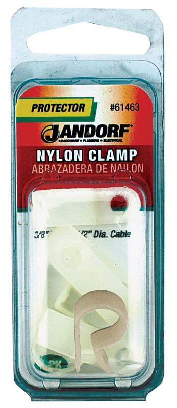 CLAMP NYLON NAT 3/8X1/2       