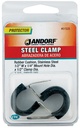 CLAMP ST STEEL RUBBER CU      