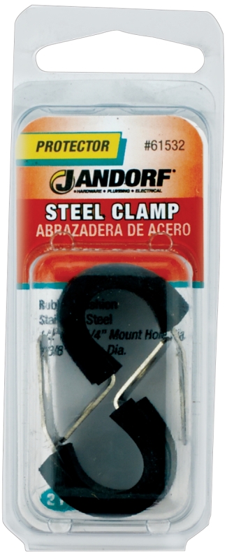 CLAMP ST STEEL RUBBER CU      