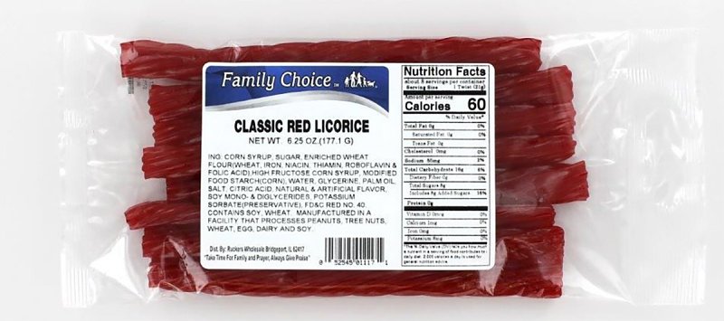 CLASSIC RED LICORICE 6.25OZ   