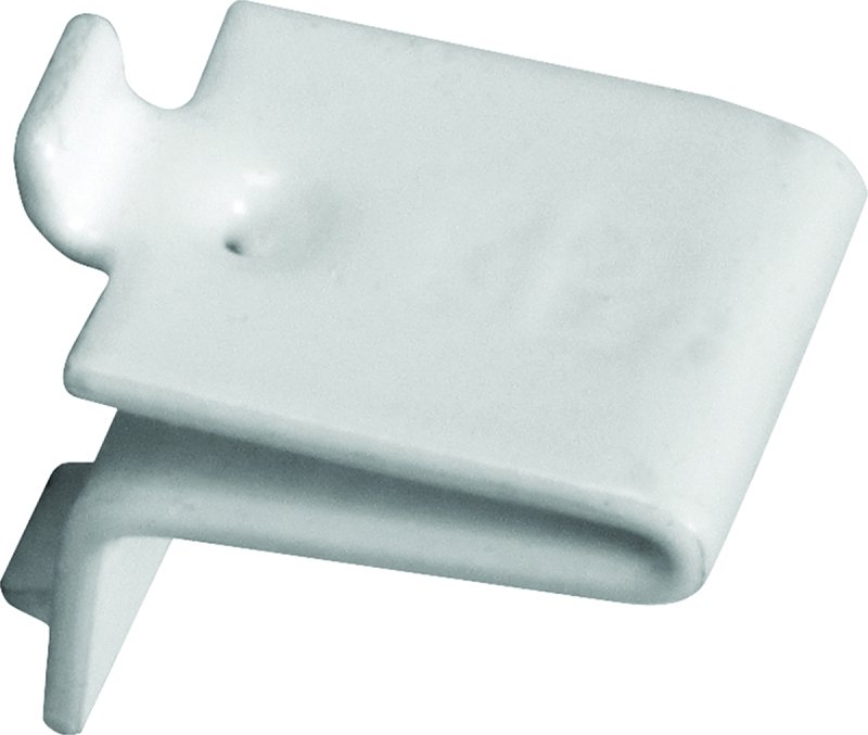 CLIP SHELF SUPPORT WHITE 100PK