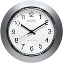 CLOCK ANALOG 14IN SILVER      