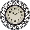 CLOCK WALL WROUGHT IRON STYLE 