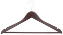 CLOTHES HANGER MAHOGANY 5PC   