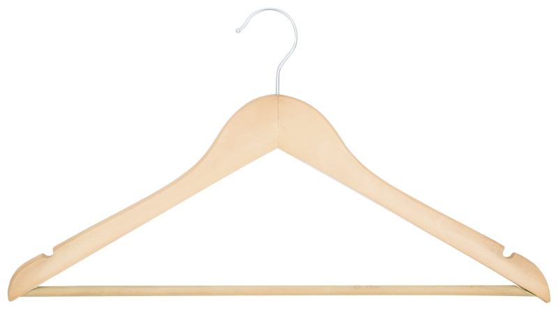 CLOTHES HANGER NATURAL 5PC    