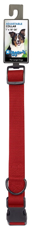 COLLAR ADJ RED 1 X 18 - 26IN  