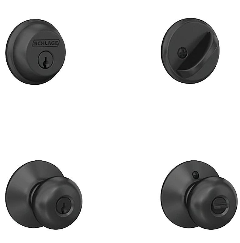 [3686805] COMBO KEYED PLYMOUTH MATTE BLK