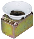 CONE NUT NYLON GOLD/GALV 3/8IN