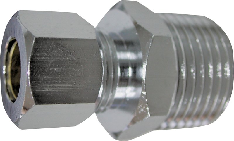 CONNECTOR STRT 1/2MIPX3/8OD   