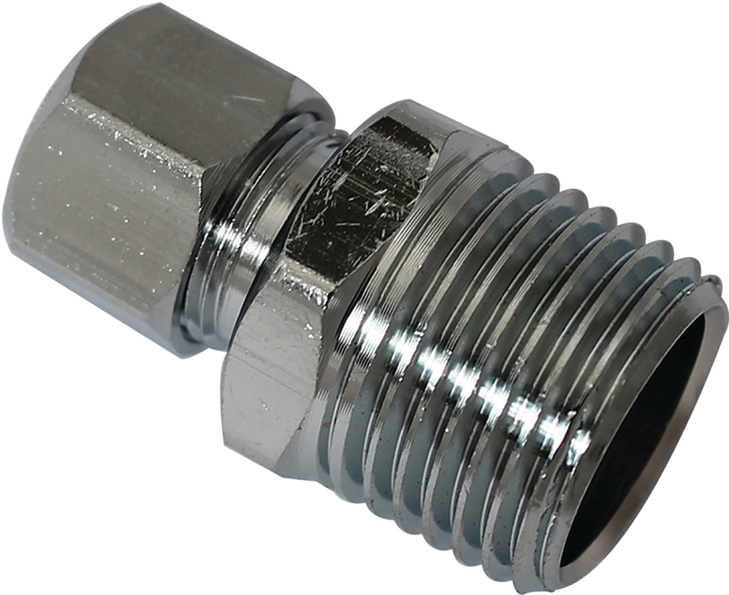 CONNECTOR STRT 1/2MIPX3/8OD   
